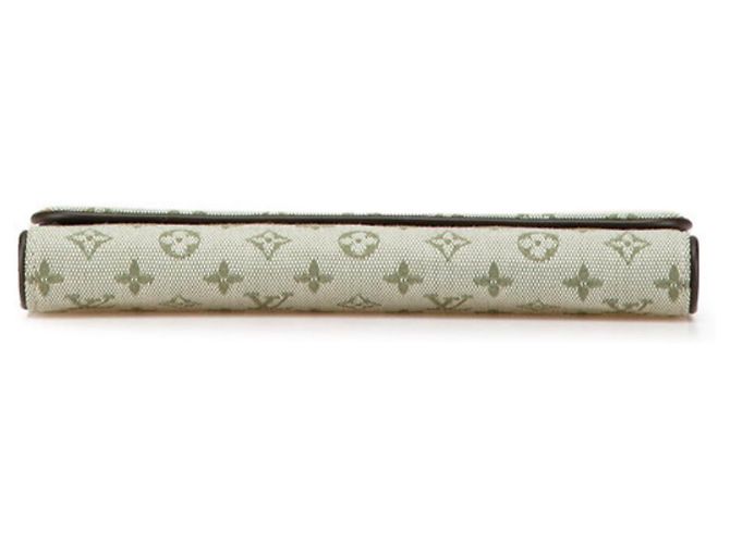 Cartera Larga Internacional Minilan Monograma Louis Vuitton Castaño Verde - vista 3