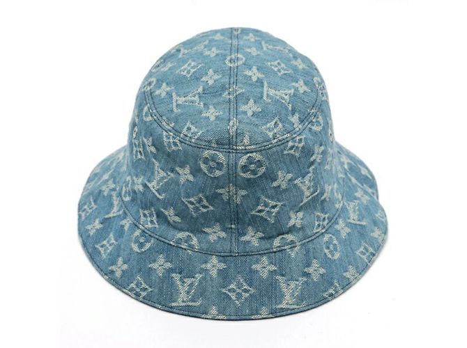 Louis Vuitton Denim blauer Bucket Hat - Ansicht 2