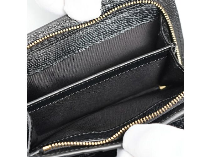 Billetera de cuero plegable Gucci Negro - vista 6