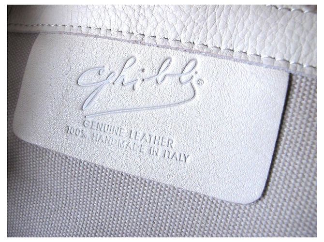 Autre Marque Borsa a spalla Ghibli in pelle avorio e fucsia Bianco Fuschia - vista 13