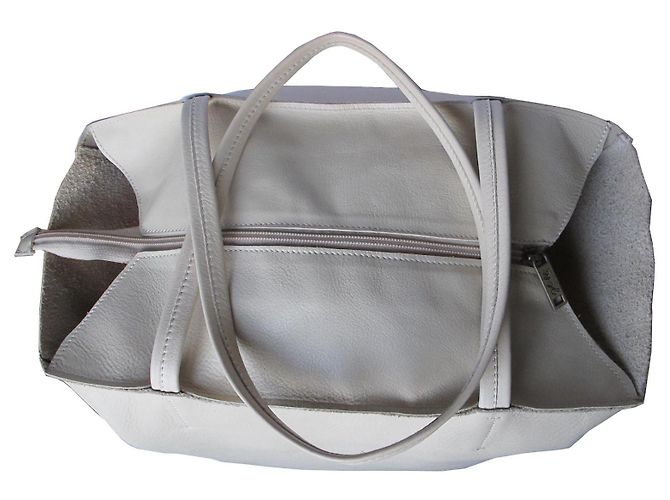 Autre Marque Borsa a spalla Ghibli in pelle avorio e fucsia Bianco Fuschia - vista 6