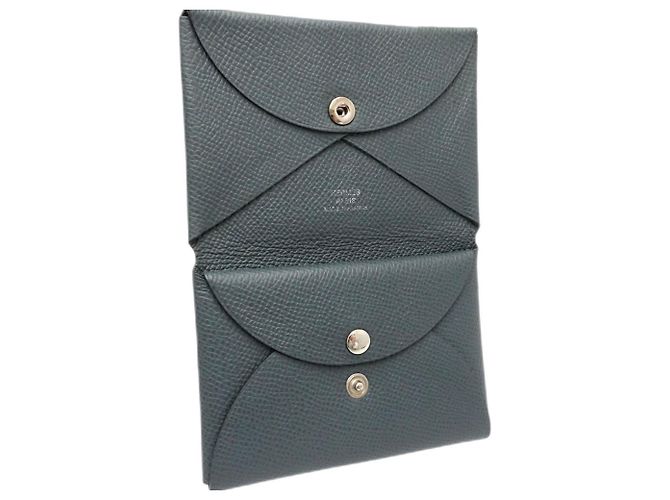 Monedero Hermès en Verde Verde claro - vista 5