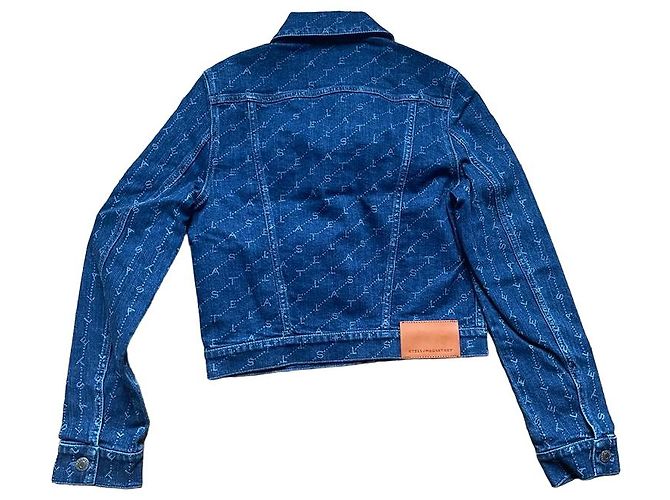 Stella Mc Cartney Stella McCartney Monogramm Denim Jacke Marineblau - Ansicht 4