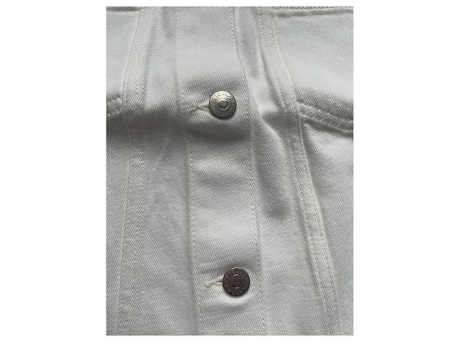 Stella Mc Cartney Giacca in denim con logo e strisce Stella McCartney Bianco - vista 5