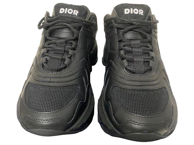 Sneakers in pelle nera Dior CD1 LT 39 Nero - vista 2