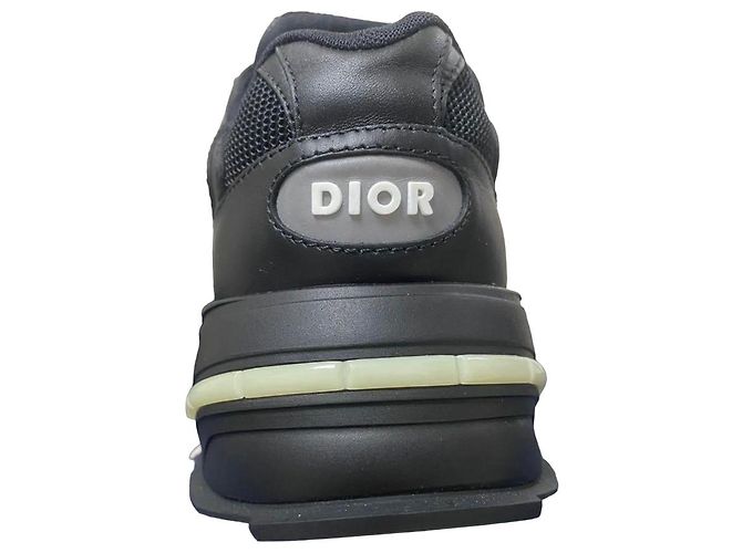 Sneakers in pelle nera Dior CD1 LT 39 Nero - vista 3