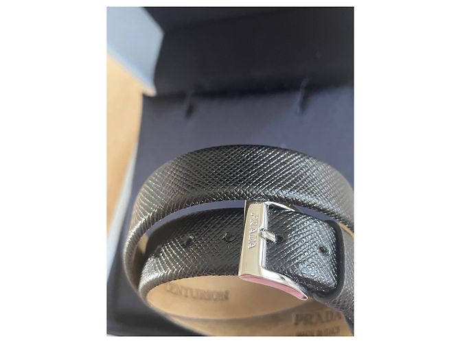 Prada Doppelwickelarmband Schwarz - Ansicht 5