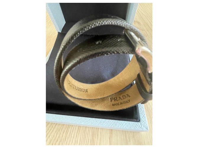 Prada Doppelwickelarmband Schwarz - Ansicht 6