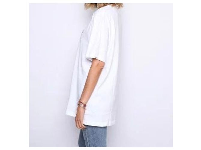 Dior CD Diamond Oversized T-Shirt Weiß - Ansicht 4
