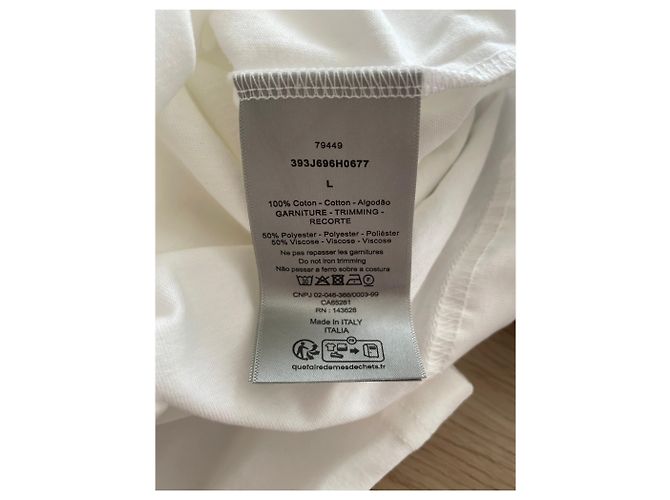 Dior CD Diamond Oversized T-Shirt Weiß - Ansicht 7