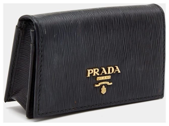 Borsa Prada in pelle Saffiano nera con logo dorato Nero - vista 2