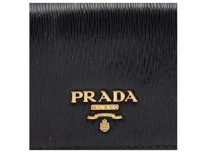 Borsa Prada in pelle Saffiano nera con logo dorato Nero - vista 3
