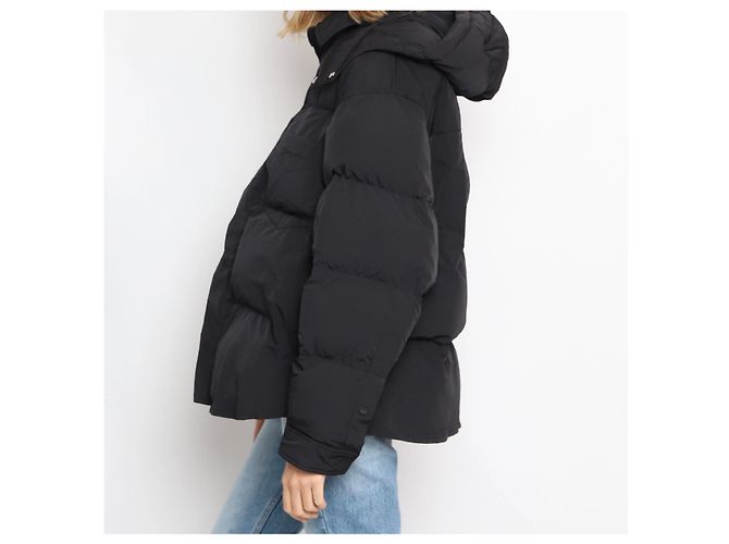 Jacquemus 40 Daunenjacke Schwarz - Ansicht 4