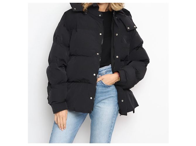 Jacquemus 40 Daunenjacke Schwarz - Ansicht 5