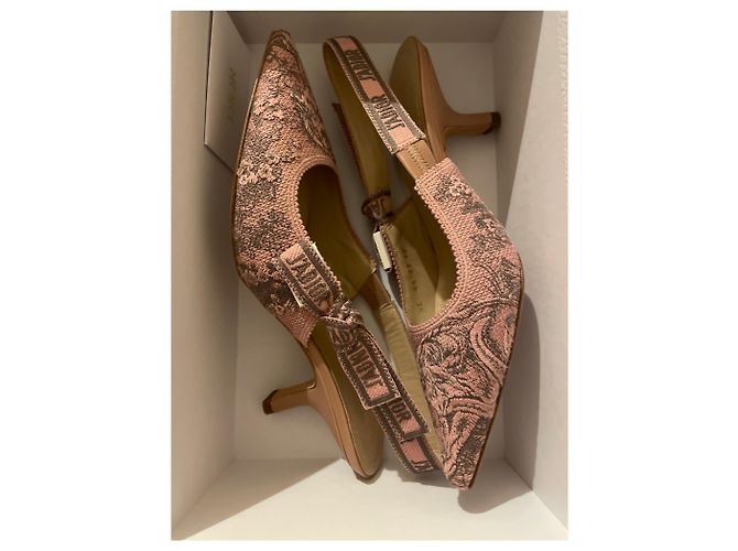 Pumps Slingback Dior 38 Rosa - vista 2