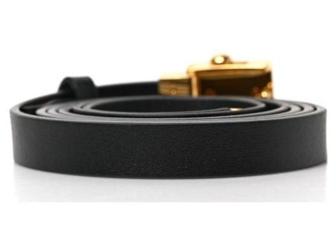 Dior CD Gürtel aus schwarzem Leder Größe 75 - Ansicht 6