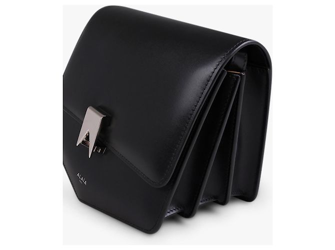 Borsa Alaïa Papa in pelle nera Nero - vista 4