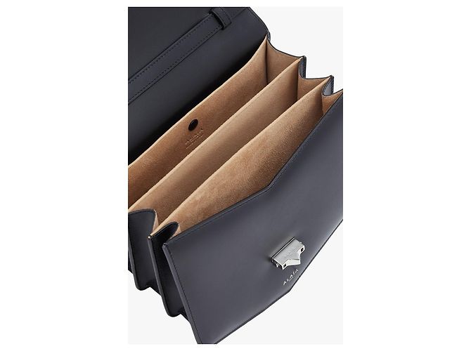 Borsa Alaïa Papa in pelle nera Nero - vista 5