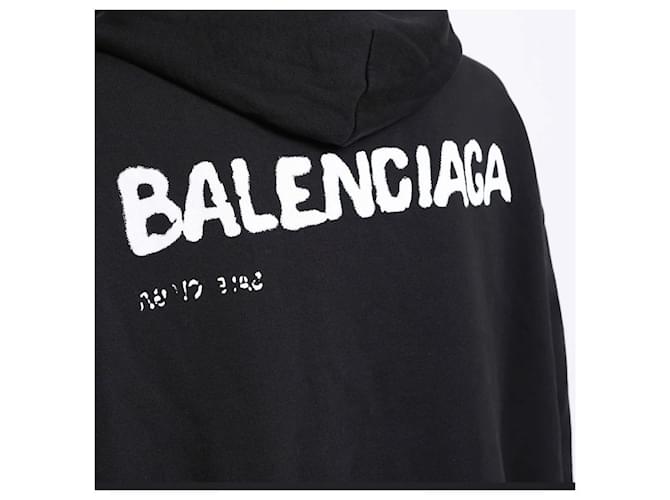 Balenciaga M Kapuzenpullover Schwarz - Ansicht 4