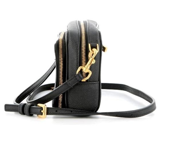 Borsa Dior Caro in pelle caviar nera Nero - vista 3