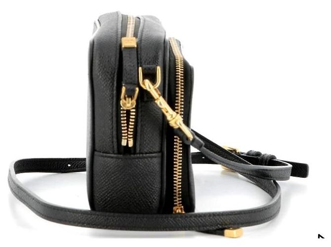Borsa Dior Caro in pelle caviar nera Nero - vista 4