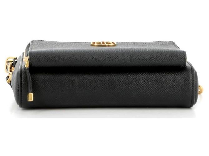 Borsa Dior Caro in pelle caviar nera Nero - vista 5