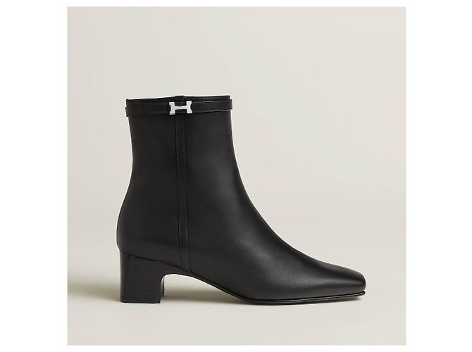 Stivaletti Hermès 37.5 Nero - vista 2