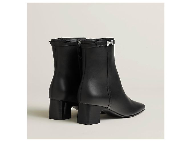 Stivaletti Hermès 37.5 Nero - vista 3