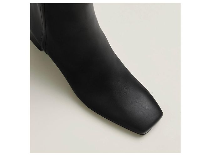 Stivaletti Hermès 37.5 Nero - vista 4