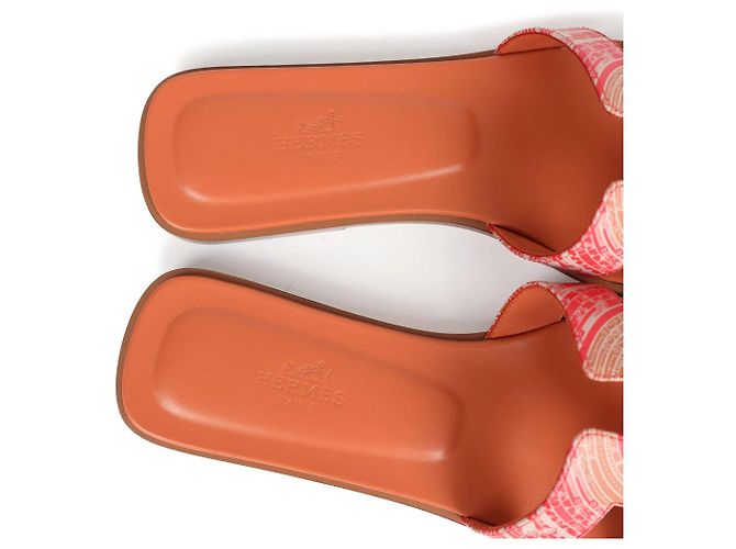 Hermès Oran Mules 38 Rot - Ansicht 8