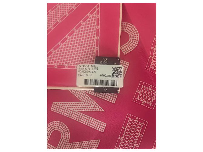 Hermès Gavroche 45 Seidentuch Rosa Pink - Ansicht 4