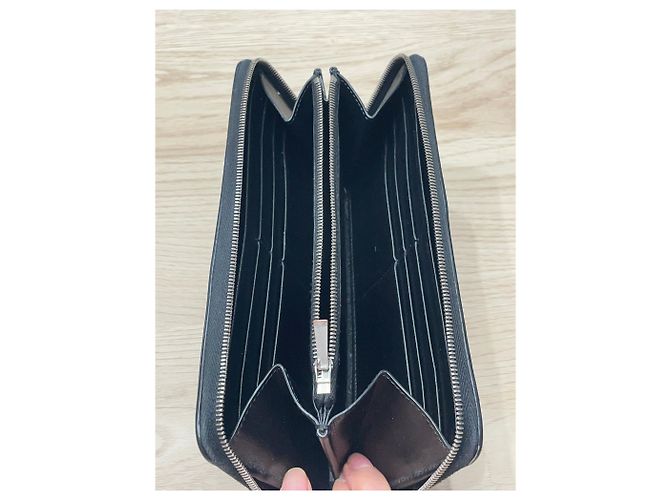 Céline Black Grained Leather Wallet - view 6