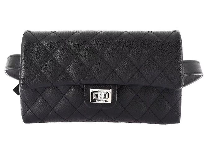 Borsa a cintura Chanel in pelle nera Nero - vista 2