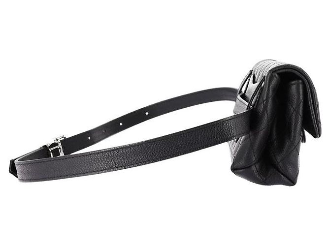 Borsa a cintura Chanel in pelle nera Nero - vista 6