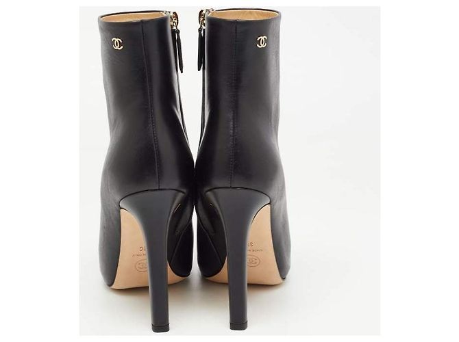 Chanel Stiefeletten 35.5 Schwarz - Ansicht 6