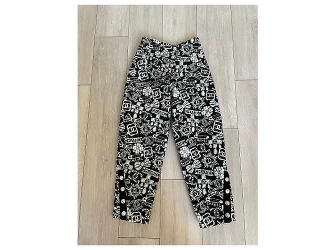 Pantalones de zanahoria Chanel 34 Negro - vista 2