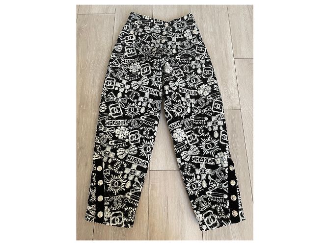 Pantalones de zanahoria Chanel 34 Negro - vista 3
