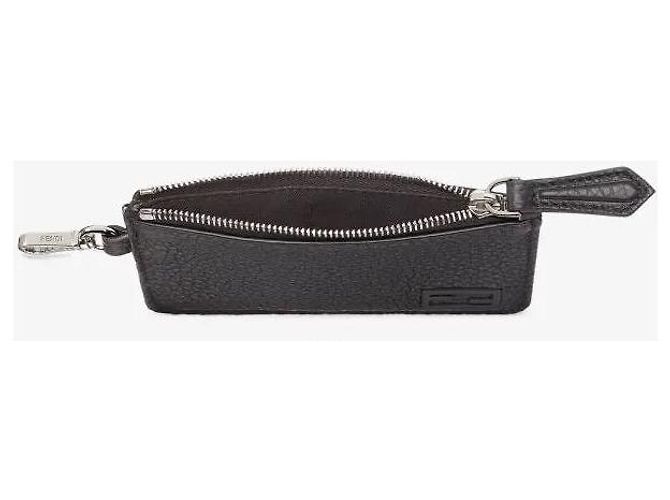 Fendi Baguette purse black grained leather - view 4