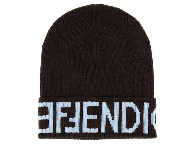 Fendi Mütze Braun aus Wolle - Ansicht 2