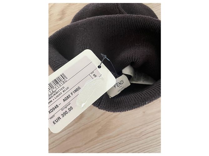 Fendi Mütze Braun aus Wolle - Ansicht 5