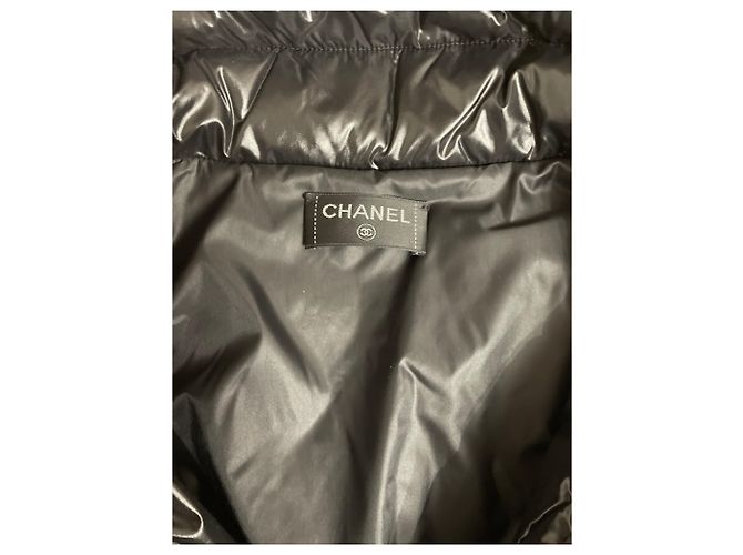 Jaqueta acolchoada Chanel 36 Preto - vista 11