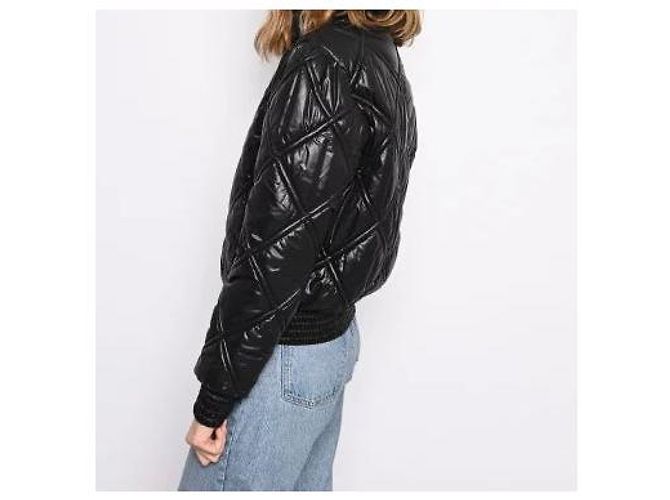 Jaqueta acolchoada Chanel 36 Preto - vista 4