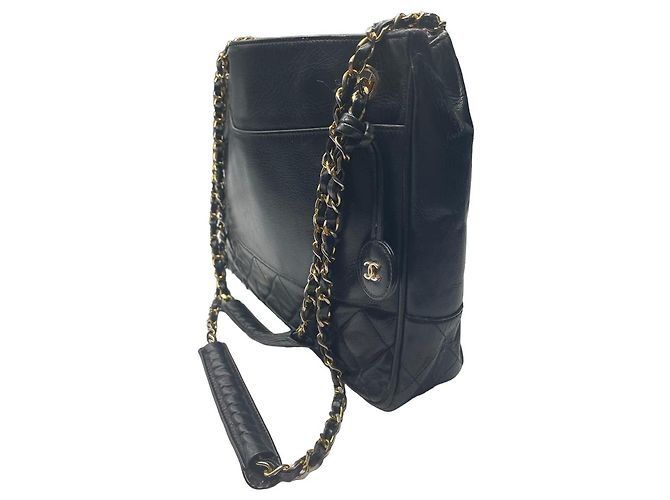 Borsa a mano Chanel in pelle nera Nero - vista 2
