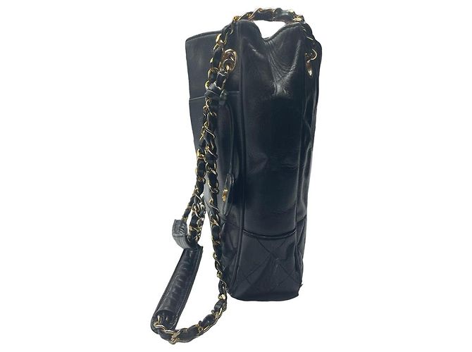 Borsa a mano Chanel in pelle nera Nero - vista 3