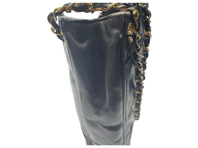 Borsa a mano Chanel in pelle nera Nero - vista 4