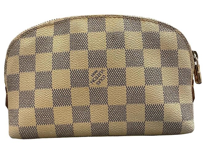 Pochette Damier Azur Louis Vuitton Beige - vista 3
