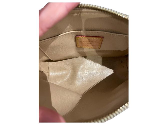 Pochette Damier Azur Louis Vuitton Beige - vista 6