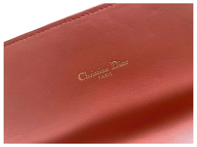 Clutch Dior Oblique in pelle d'agnello rosa - vista 5