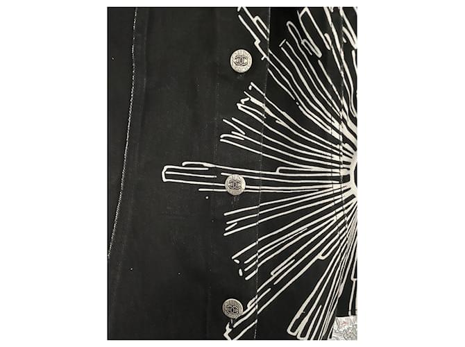 Chanel Denim-Anthrazitjacke Grau - Ansicht 7
