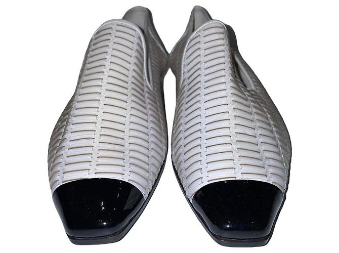 Mocasines Chanel 40 Blanco - vista 2